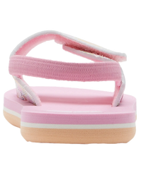 The Roxy Girls Girls Finn Flip Flops in White, Crazy Pink & Orange