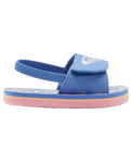 The Roxy Girls Girls Finn Flip Flops in Crazy Pink & Blue Radiance