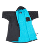 The Dryrobe Advance Short Sleeved in Black & Blue