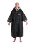 The Dryrobe Advance Short Sleeved in Black & Grey