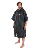 The Dryrobe Advance Short Sleeved in Black & Grey