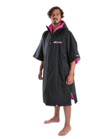 The Dryrobe Advance Short Sleeved (2022) in Black & Pink