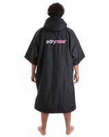 The Dryrobe Advance Short Sleeved (2022) in Black & Pink