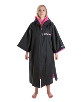 The Dryrobe Advance Short Sleeved (2022) in Black & Pink