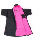 The Dryrobe Advance Short Sleeved (2022) in Black & Pink