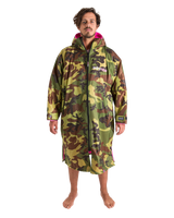 The Dryrobe Advance Long Sleeved (2022) in Camo & Pink