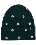 The RVCA Womens Embroidered Essential Beanie in Ponderosa Pine