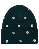 The RVCA Womens Embroidered Essential Beanie in Ponderosa Pine