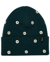 The RVCA Womens Embroidered Essential Beanie in Ponderosa Pine