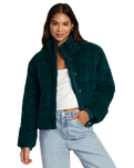 The RVCA Womens Eezeh Puffer Jacket in Ponderosa Pine