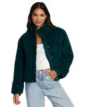 The RVCA Womens Eezeh Puffer Jacket in Ponderosa Pine