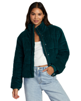 The RVCA Womens Eezeh Puffer Jacket in Ponderosa Pine