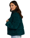 The RVCA Womens Eezeh Puffer Jacket in Ponderosa Pine