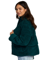 The RVCA Womens Eezeh Puffer Jacket in Ponderosa Pine