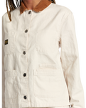 The RVCA Womens Recession Chore Jacket in Latte