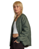 The RVCA Non Negotiable Reversible Jacket in Olive | Available at Anns Cottage