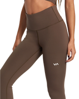 The RVCA Womens Superbad Leggings in Major Brown