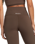 The RVCA Womens Superbad Leggings in Major Brown