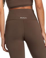 The RVCA Womens Superbad Leggings in Major Brown