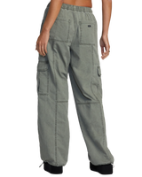 The RVCA Womens Stowaway Cargo Trousers in Olive