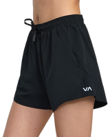 The RVCA Womens Essential Jogger Shorts in Black