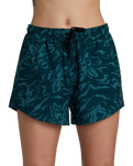 The RVCA Womens VA Essential Yogger Sport Shorts in Lotus