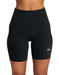 The RVCA Womens Essential Bike Shorts in Black