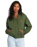 The RVCA Womens Court Hoodie in Leaf