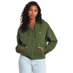 The RVCA Womens Court Hoodie in Leaf