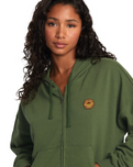 The RVCA Womens Court Hoodie in Leaf