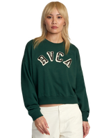 The RVCA Womens Ivy League Sweatshirt in Pine Needle