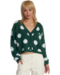 The RVCA Womens Happy Hour Cardigan in Pine Needle