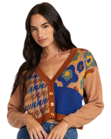 The RVCA Womens Happy Hour Cardigan in Multi