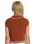 The RVCA Womens Jules Sweater Top in Mocha