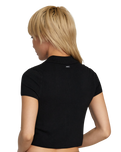 The RVCA Womens Past Due Sweater Top in Black