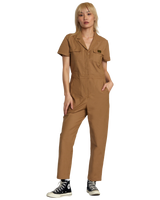 The RVCA Womens Recession Jumpsuit in Ermine