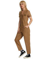 The RVCA Womens Recession Jumpsuit in Ermine