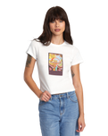 The RVCA Womens Sage T-Shirt in Vintage White