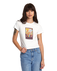 The RVCA Womens Sage T-Shirt in Vintage White