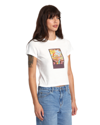 The RVCA Womens Sage T-Shirt in Vintage White