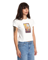 The RVCA Womens Sage T-Shirt in Vintage White