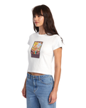 The RVCA Womens Sage T-Shirt in Vintage White