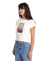 The RVCA Womens Sage T-Shirt in Vintage White