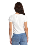 The RVCA Womens Sage T-Shirt in Vintage White