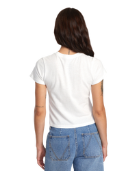 The RVCA Womens Sage T-Shirt in Vintage White