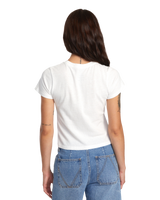 The RVCA Womens Sage T-Shirt in Vintage White