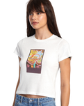 The RVCA Womens Sage T-Shirt in Vintage White