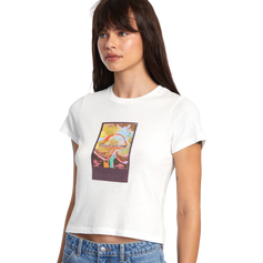 The RVCA Womens Sage T-Shirt in Vintage White