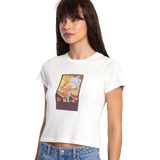 The RVCA Womens Sage T-Shirt in Vintage White