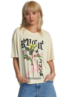 The RVCA Womens Midnight Kyoto T-Shirt in Latte